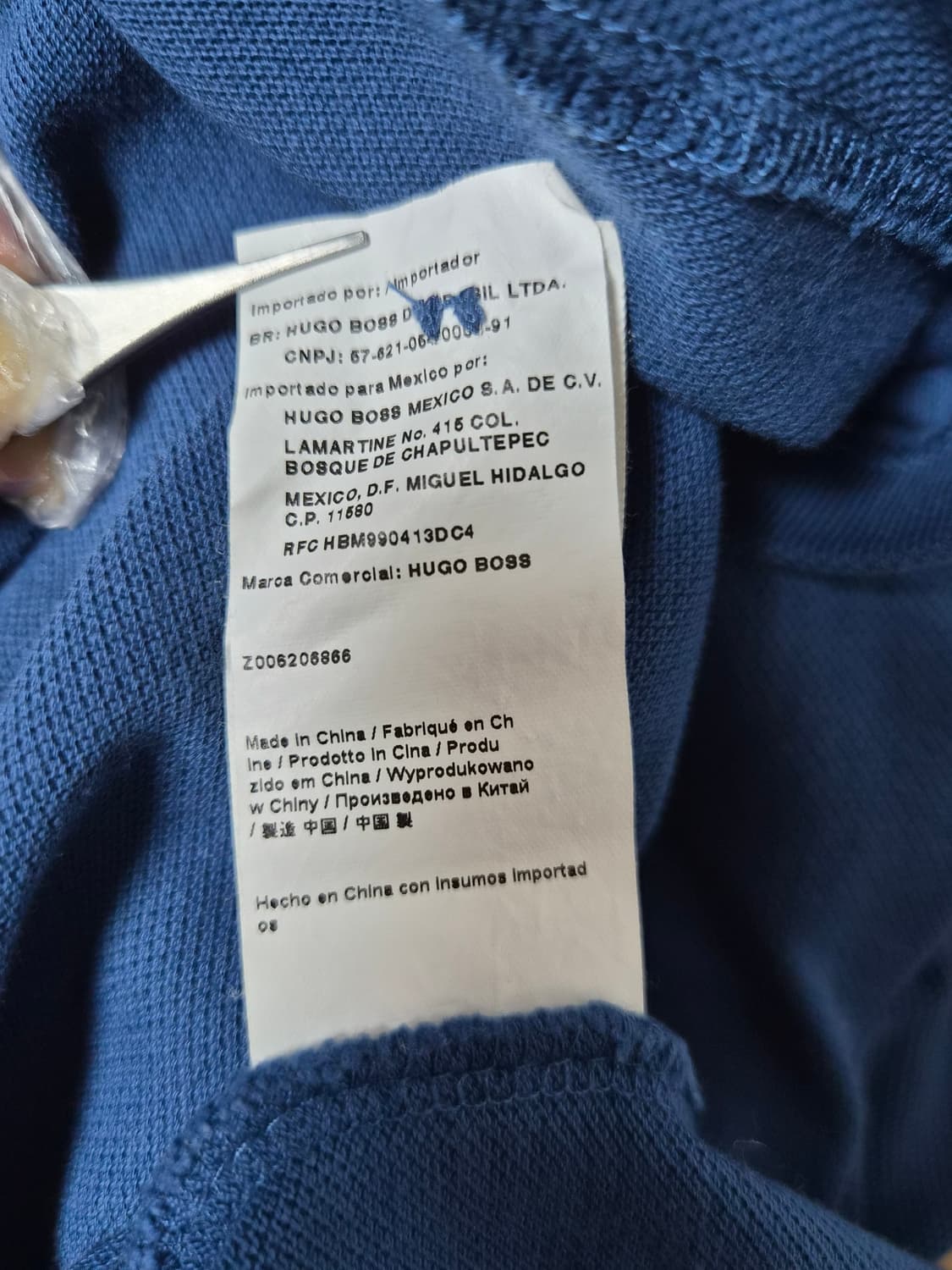 휴고보스Boss 프랑스 월계수 로고 반팔카라티 2XL사이즈 - T105 상품이미지6