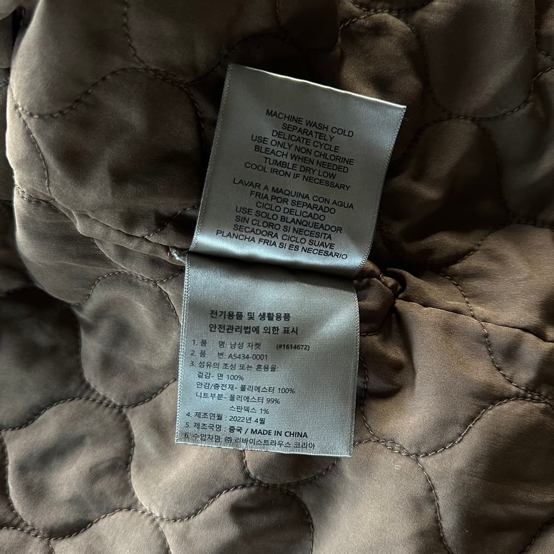 [M]리바이스 Levi's 누빔 패디드 워크 자켓 상품이미지10