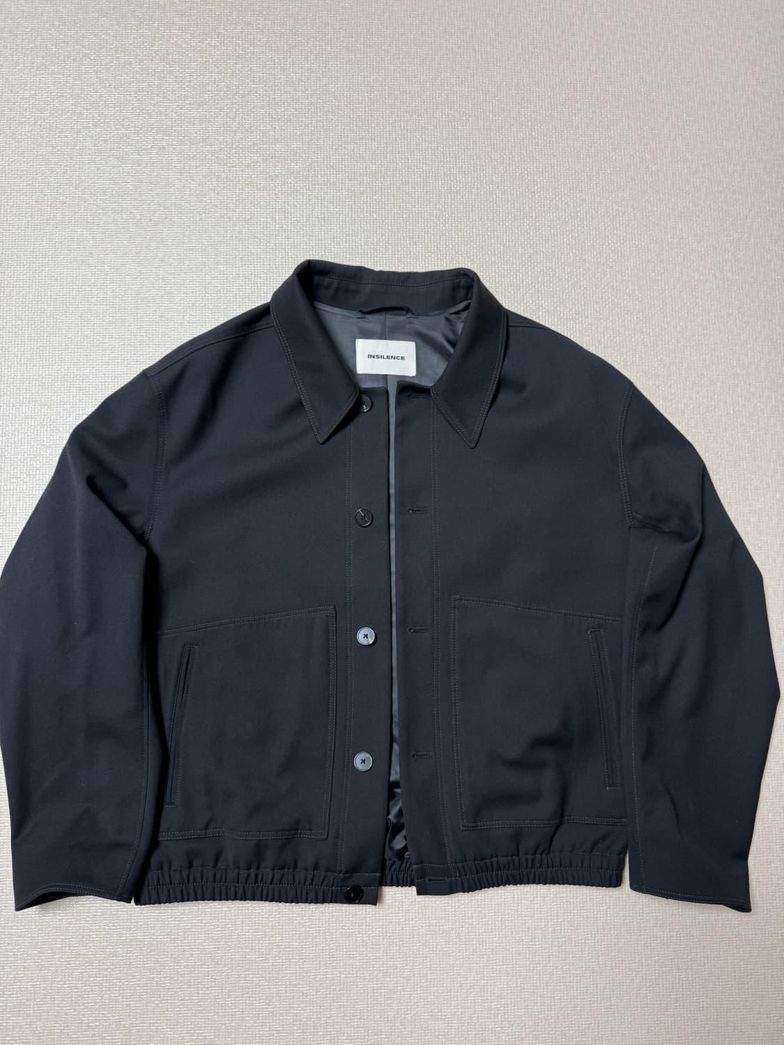 [L]인사일런스 포인티드 칼라 울 자켓 상품이미지1