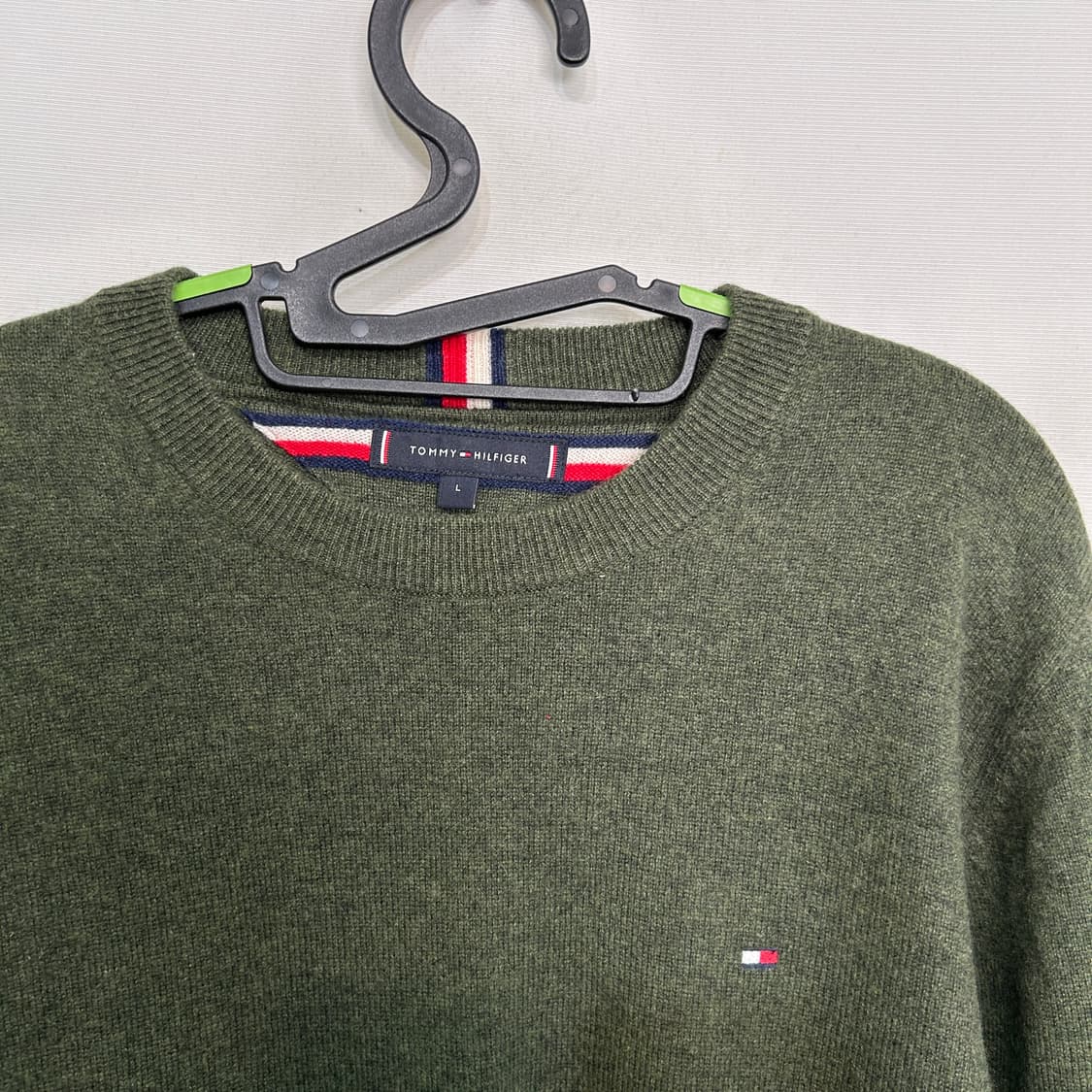 타미힐피거 남성 쑥색 니트 L  상품이미지2