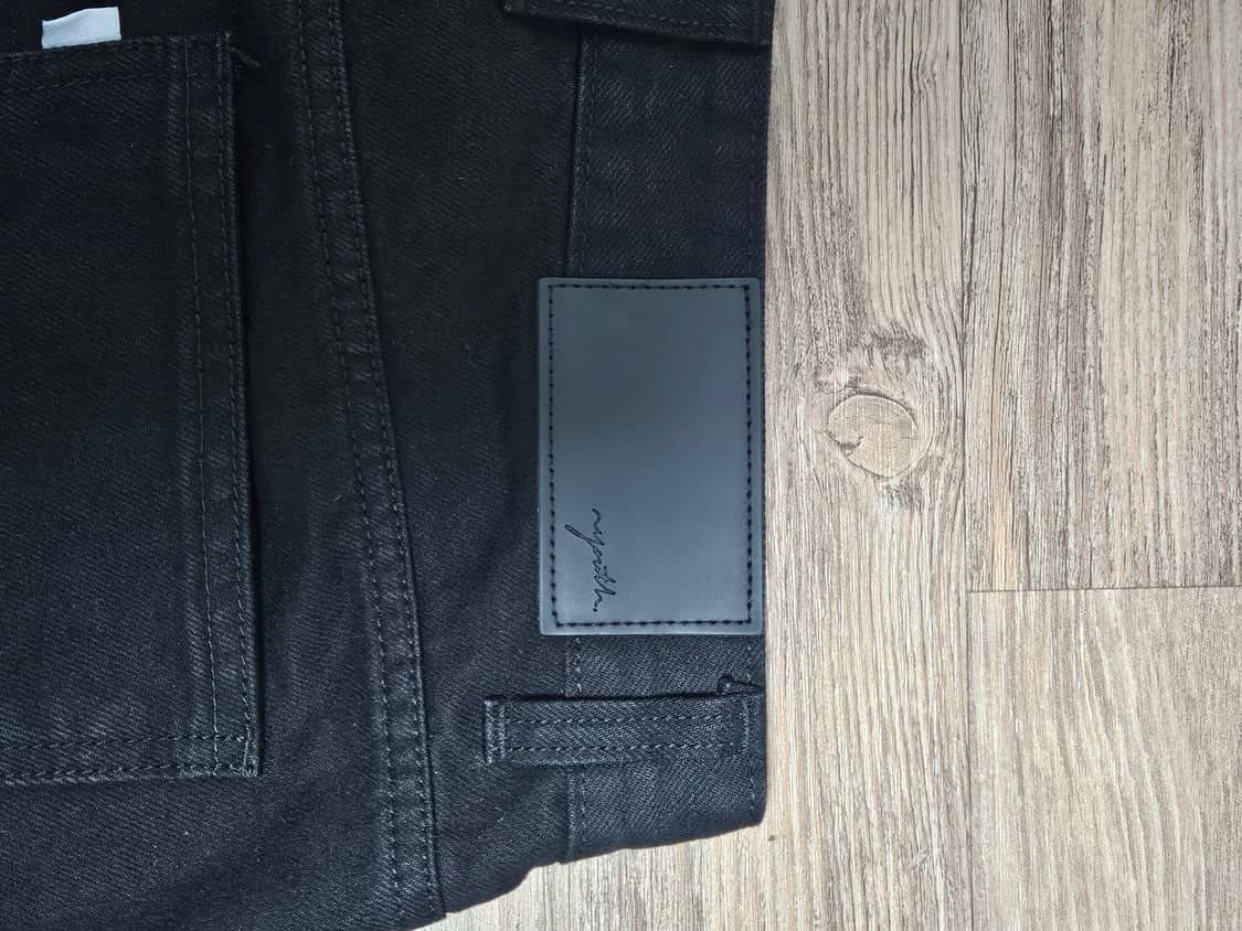 유스 테이퍼드 데님 팬츠 블랙 m 상품이미지5