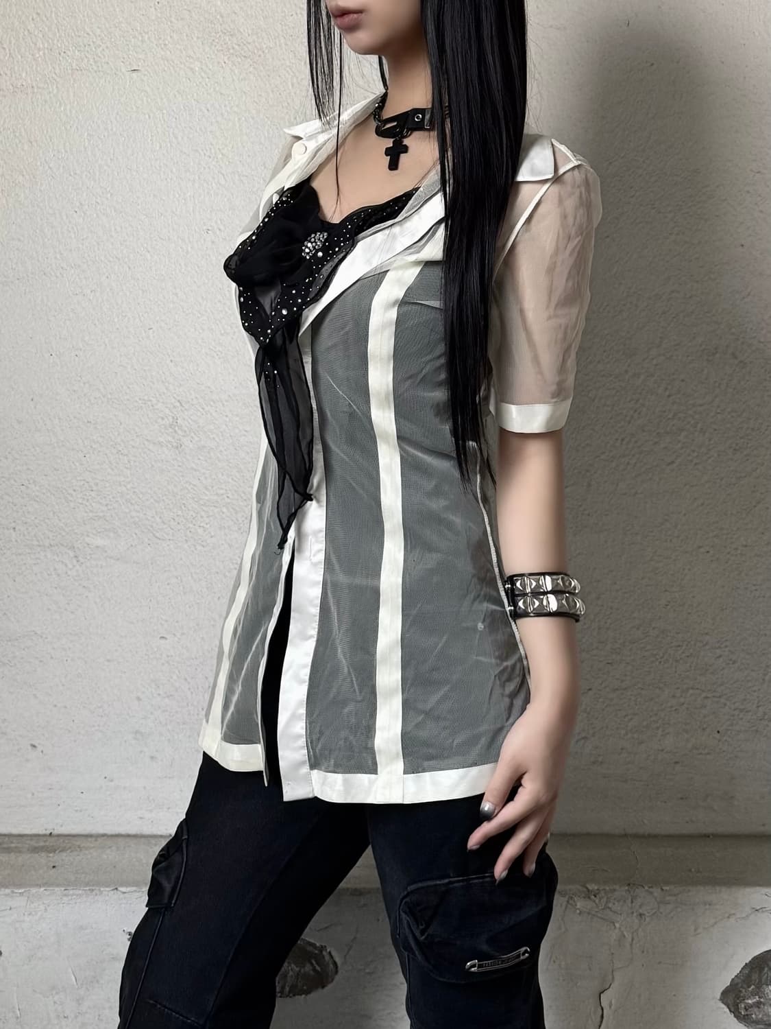 Seethrough shirt 상품이미지2