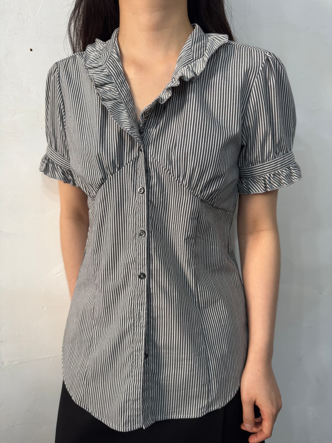 frill stripe shirt 상품이미지3