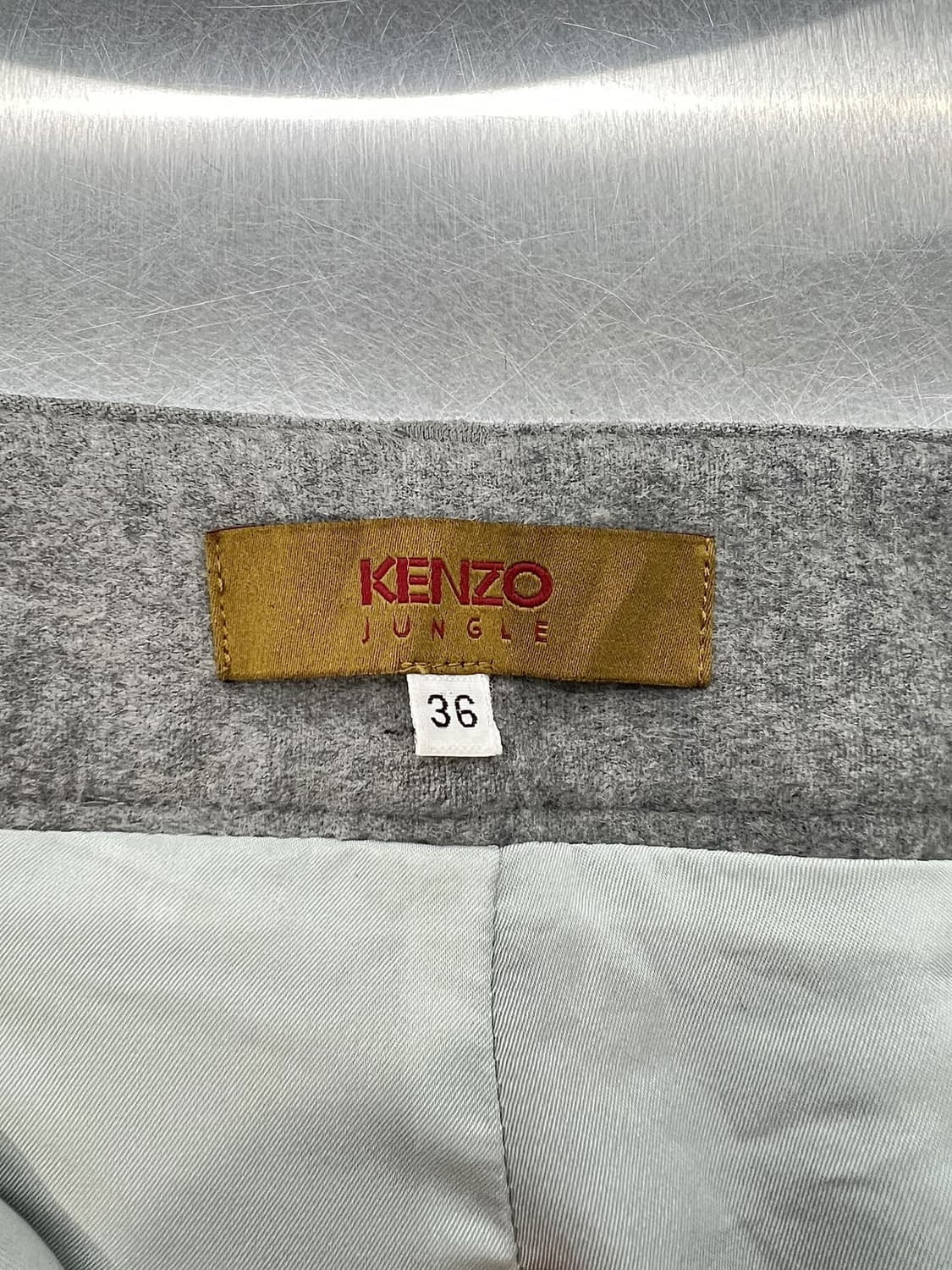 겐조 라이트 그레이 라나 울 스트레이트 부츠컷 팬츠 상품이미지7