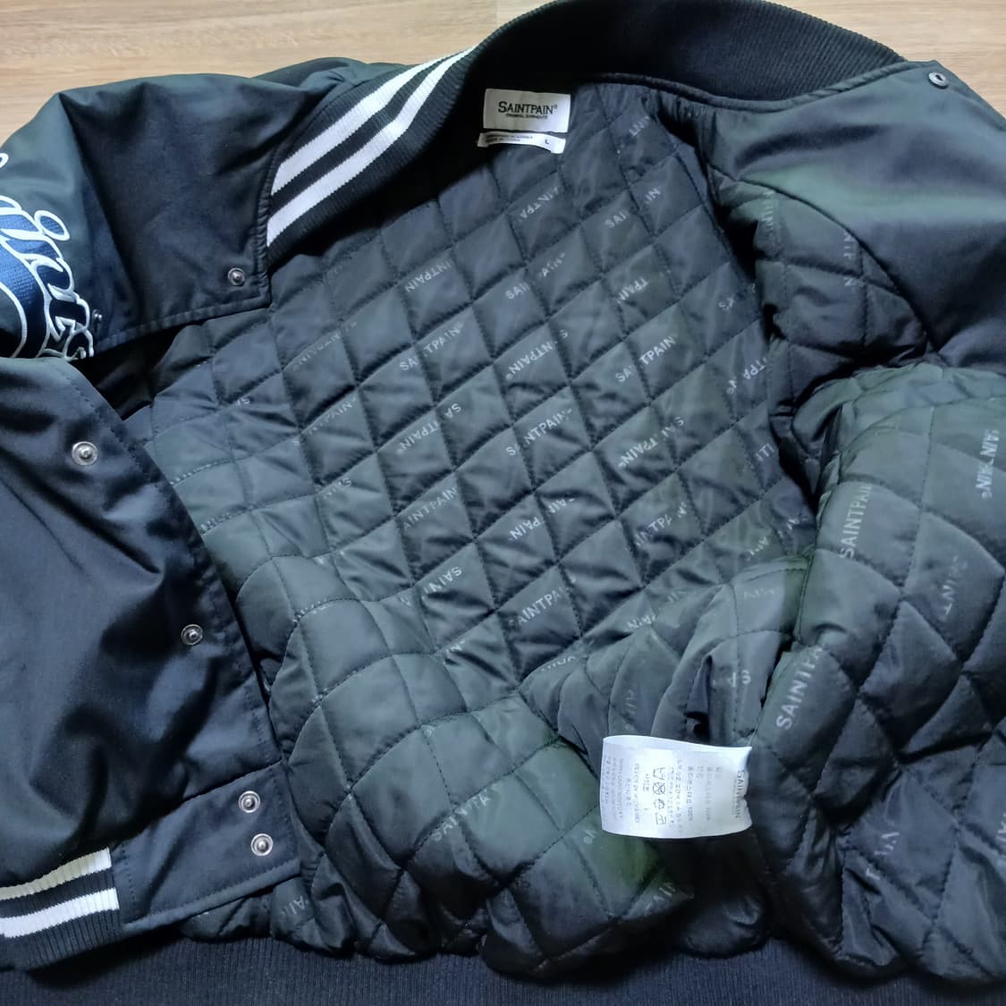 saintpain 세인트페인 바시티 누빔 점퍼 자켓 과잠 야구 상품이미지6