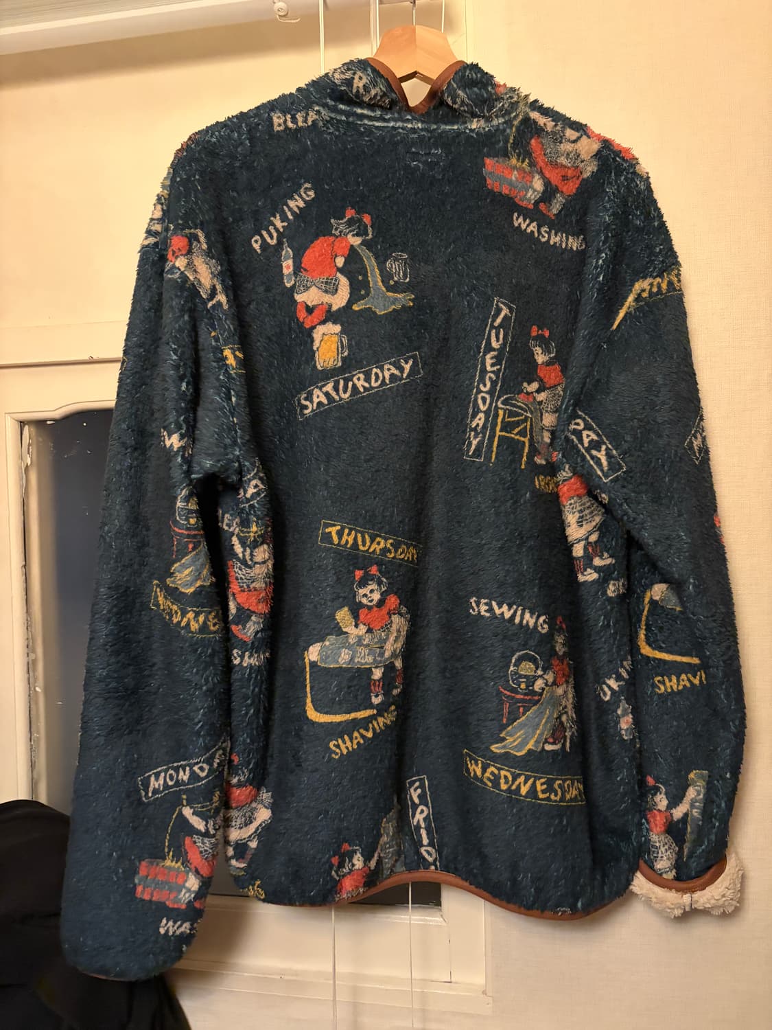 캐피탈 컨트리 캘린더 패턴 후리스 풀오버 4사이즈 상품이미지2