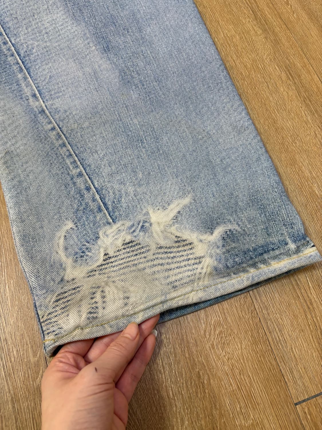 아워레가시 블루 풀 컷 데님 32 상품이미지6