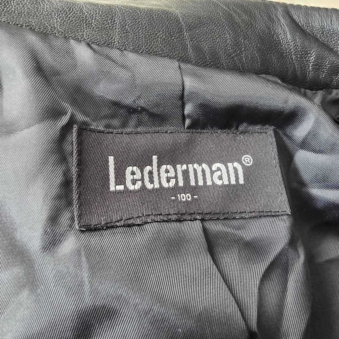 Lederman 빈티지 블랙 양가죽 자켓 L 상품이미지5