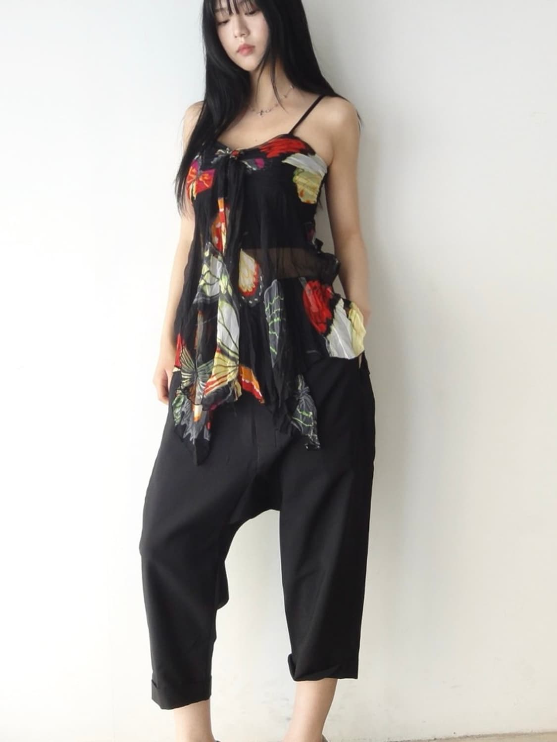 Butterfly print boob sleeveless  상품이미지5