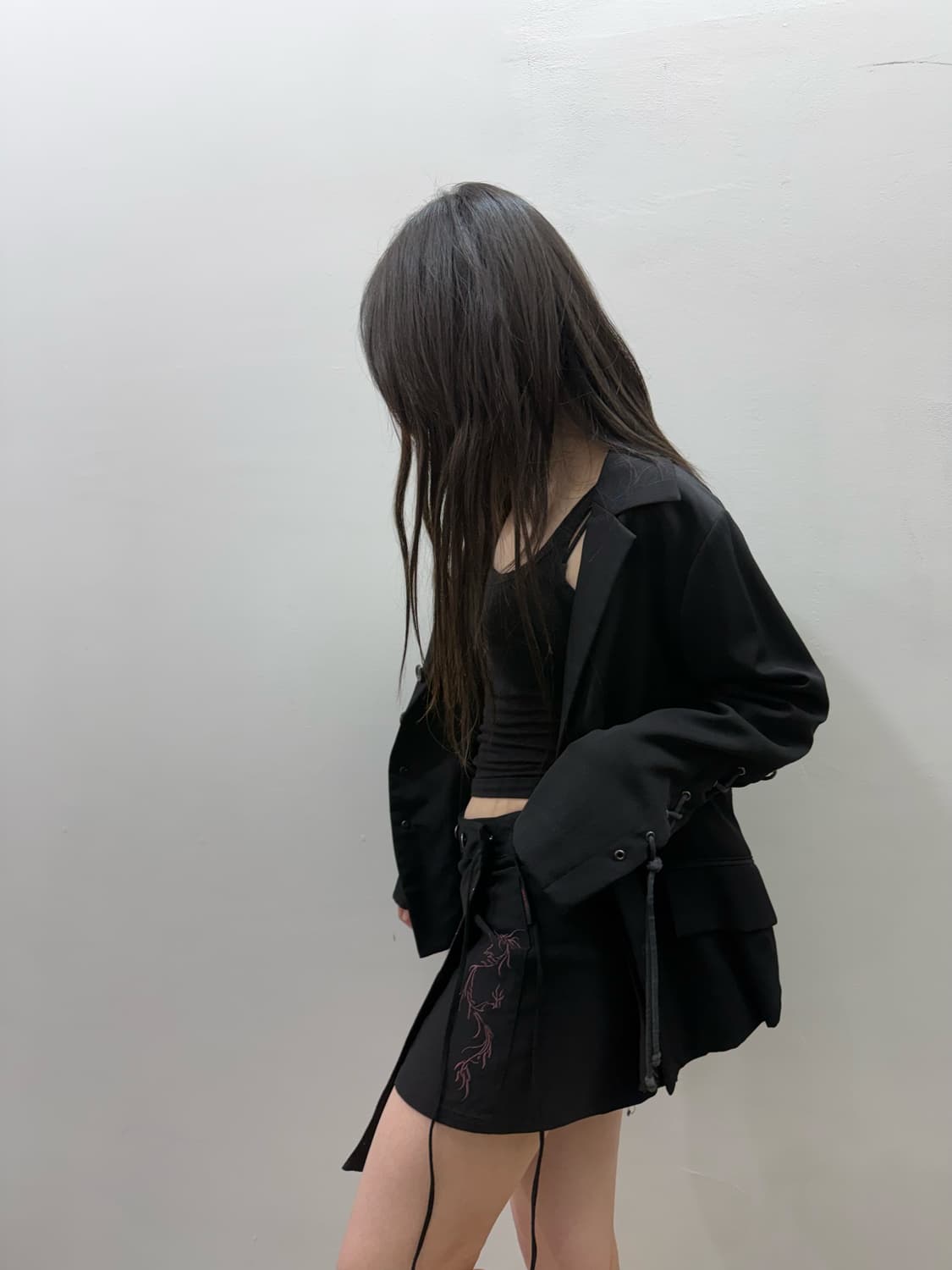 오즈온 오즈크로스 고딕 랩 스커트 상품이미지3