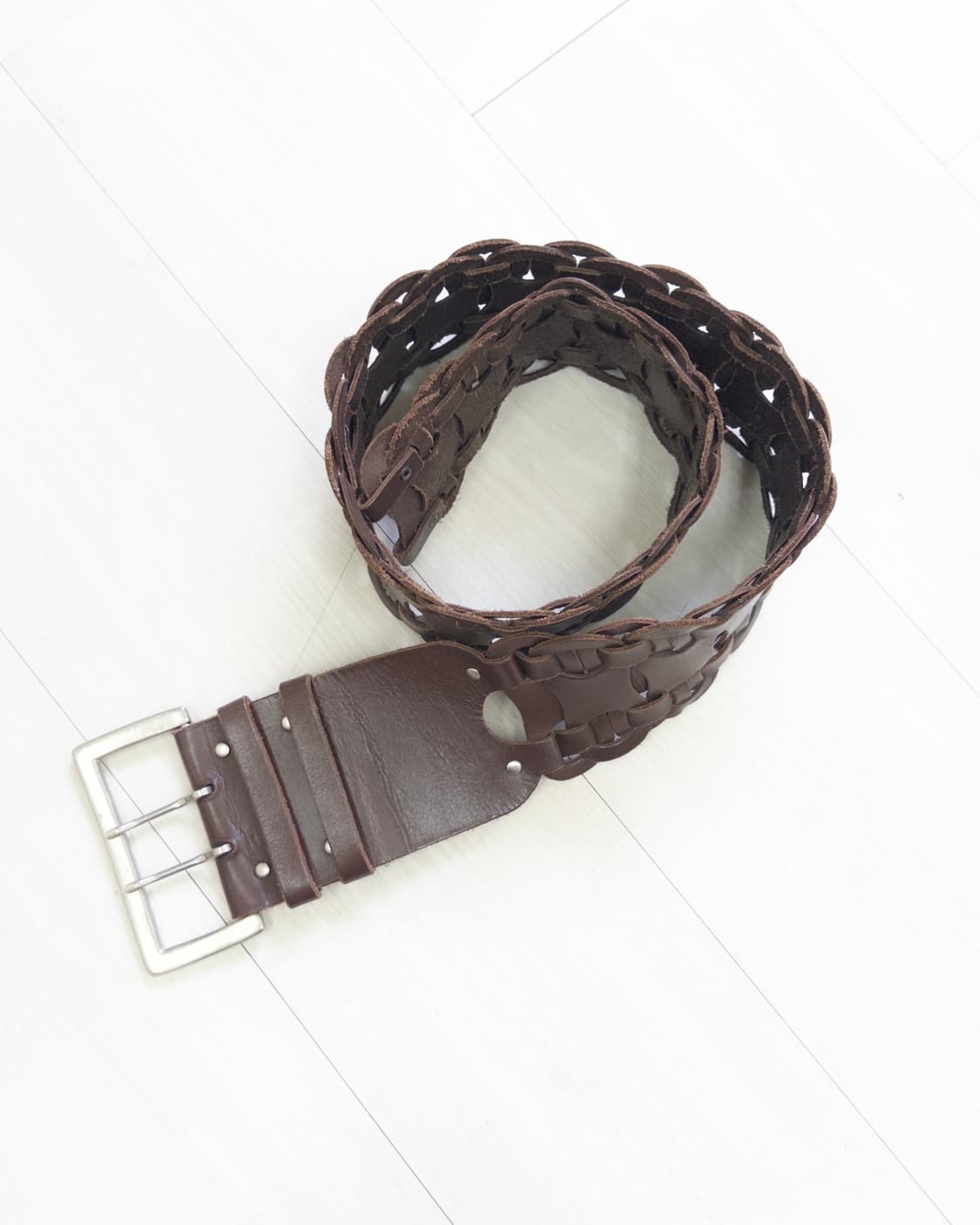 [vtg] wide twist leather belt 상품이미지4
