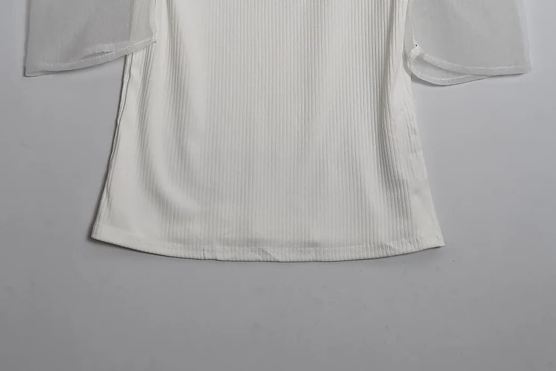 GRL 화이트 레이스 모리걸 블라우스 [M]  상품이미지4