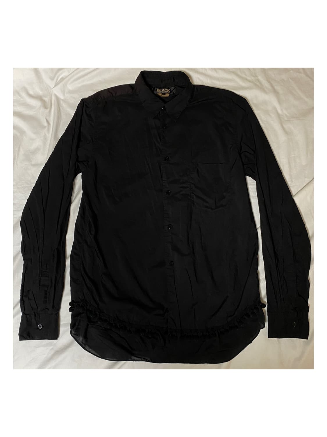 꼼데가르송 플리츠 방울 아플리케 셔츠 레이스 트리콧 옴므 플러스 준야 상품이미지2