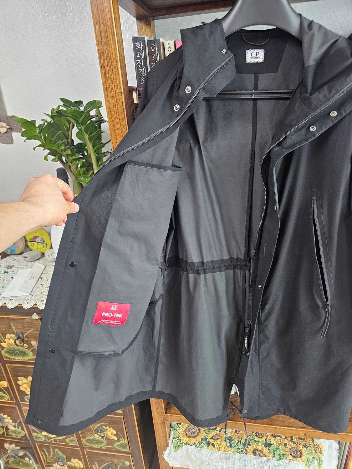 씨피 cp컴퍼니 프로텍 코트 자켓 팔아요 바람막이 나일론 바람막이 100 상품이미지7