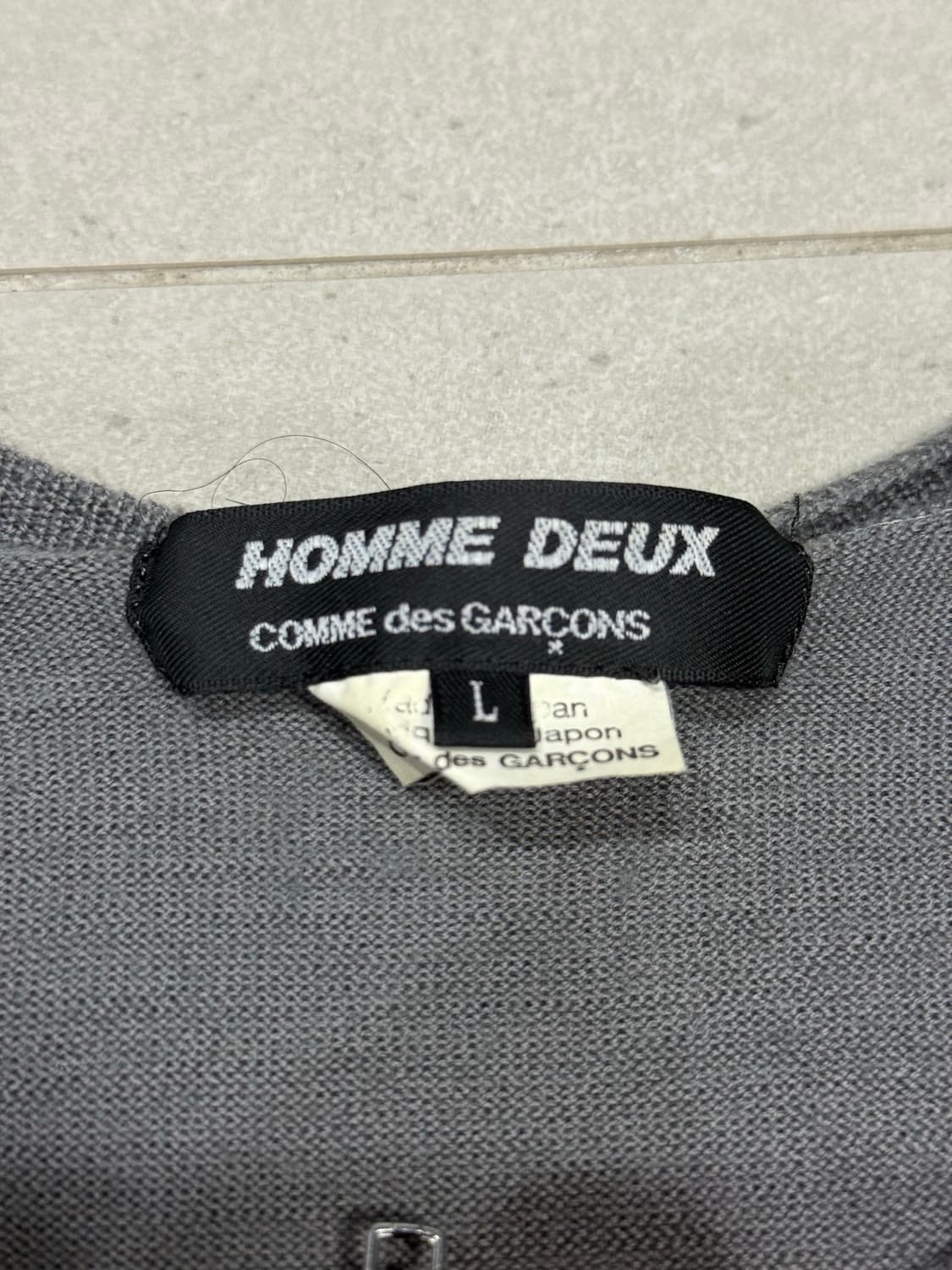 2011 꼼데가르송 패치워크 울 가디건 자켓 상품이미지5