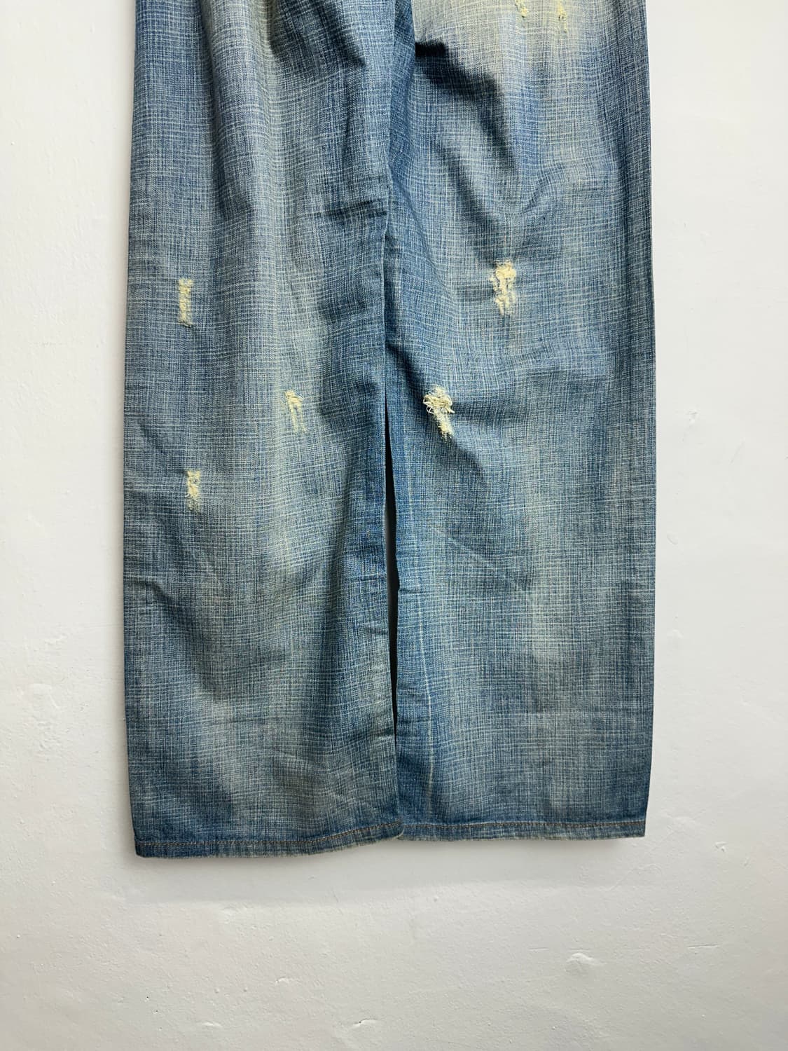 Skull Patch Low Crotch Wide Denim Pants 상품이미지9