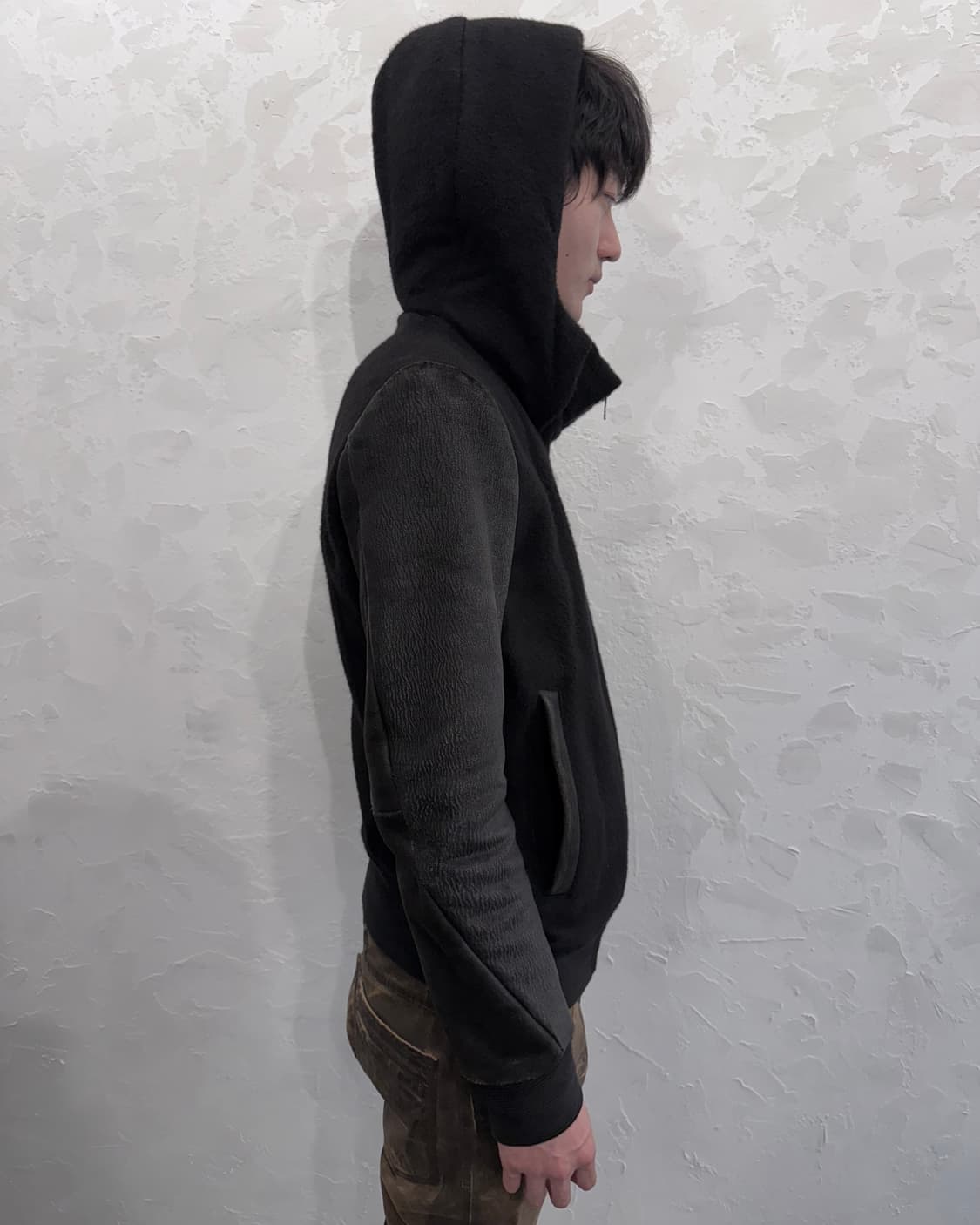 DBSS 15AW “feather to snow” 레더슬리브 봄버 상품이미지4