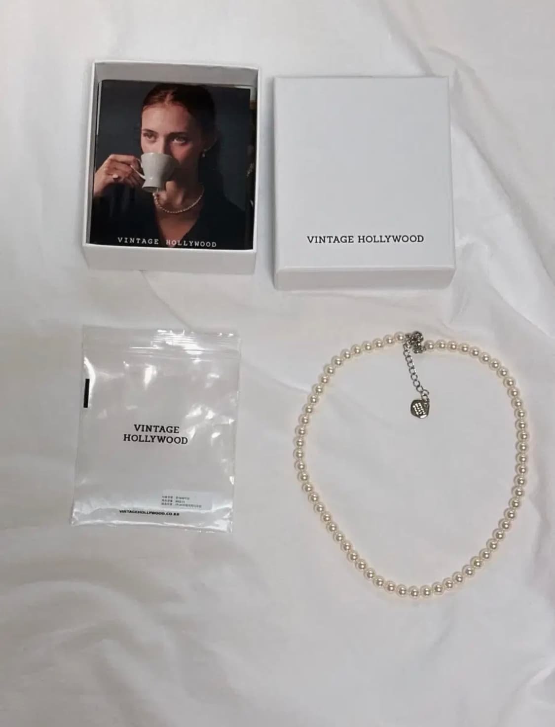 [새 상품] 빈티지 헐리우드 진주 목걸이 상품이미지1