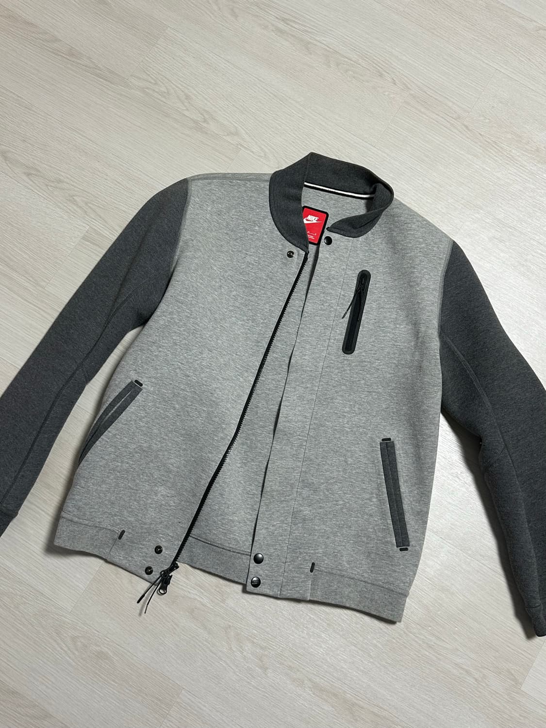 나이키 테크 플리스 자켓 L 회색 상품이미지1