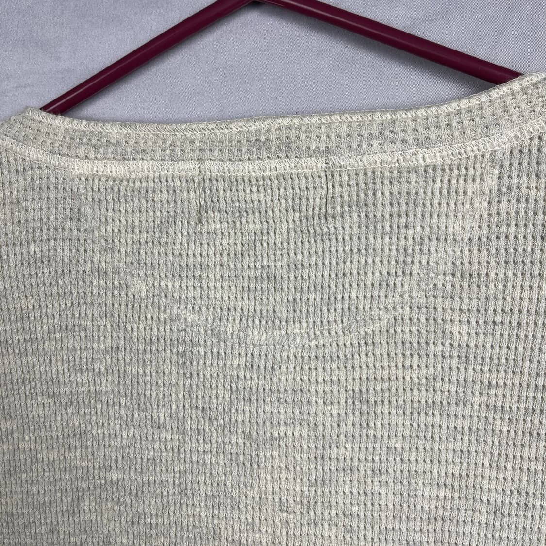 더블 알엘  와플 니트 헨리넥 써멀 셔츠 상품이미지9