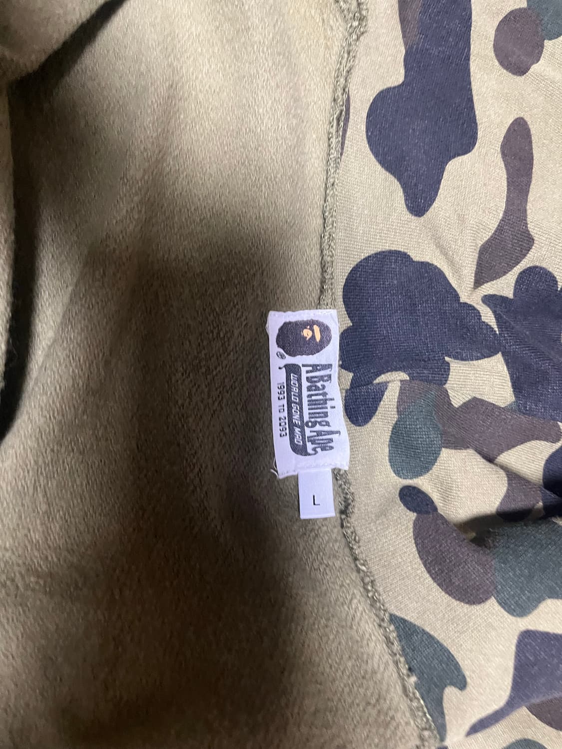 베이프 후드집업 녹계 상품이미지5