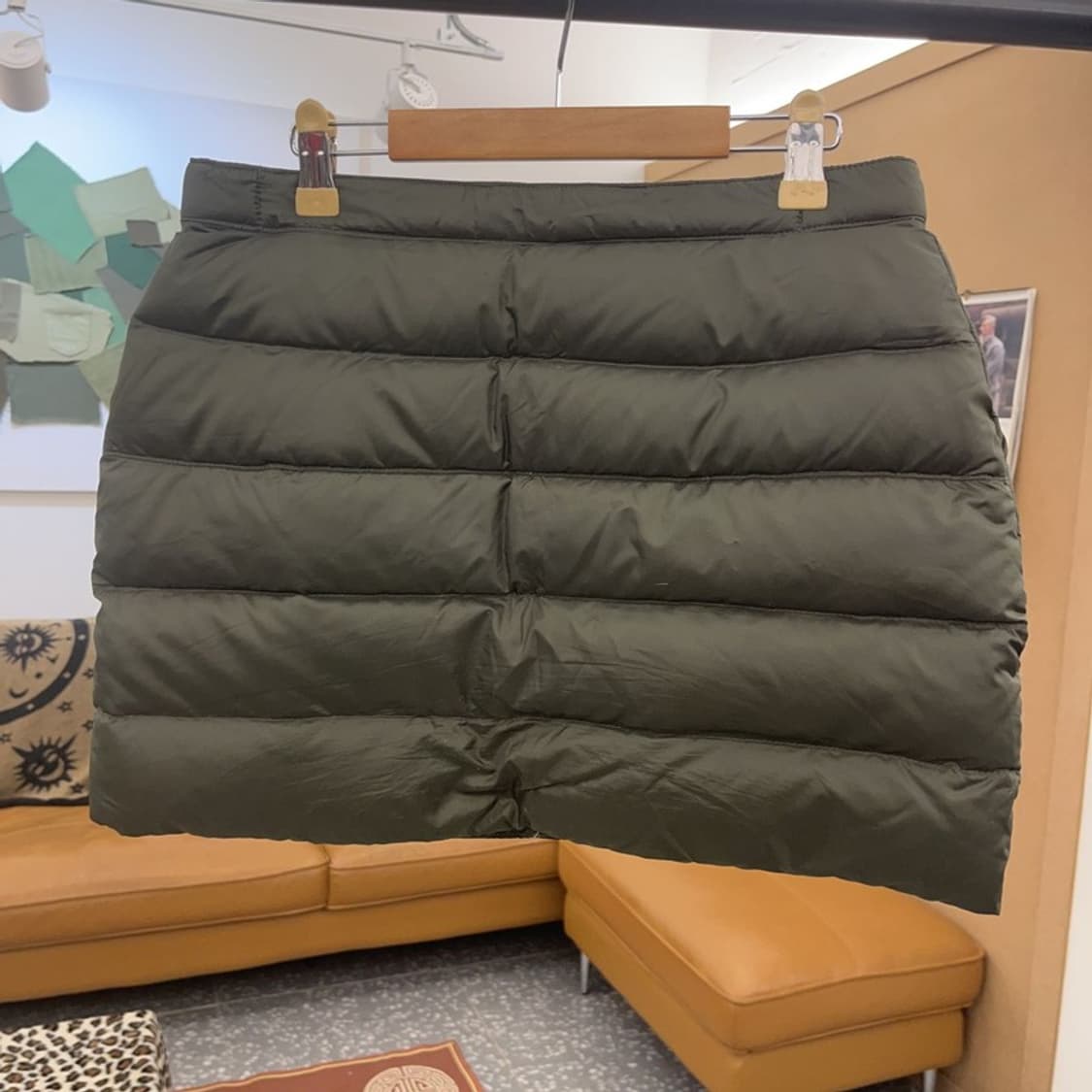 노스페이스 700 올리브 딥카키 패딩 미니스커트 S C08832 상품이미지4