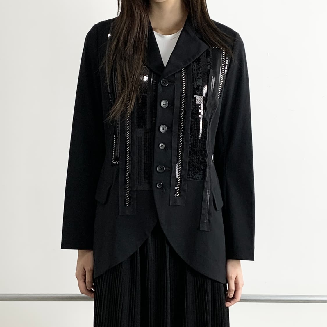 Crescent 스위칭 스팽글 테일러드 자켓 상품이미지2