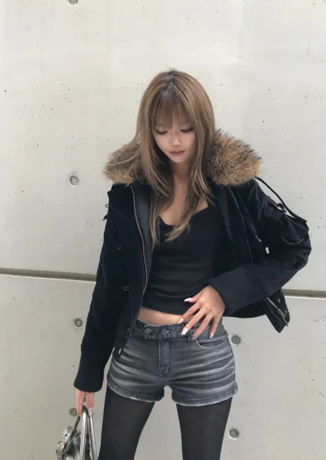 쿄이 나나 벨벳 빈티지 점퍼 상품이미지3