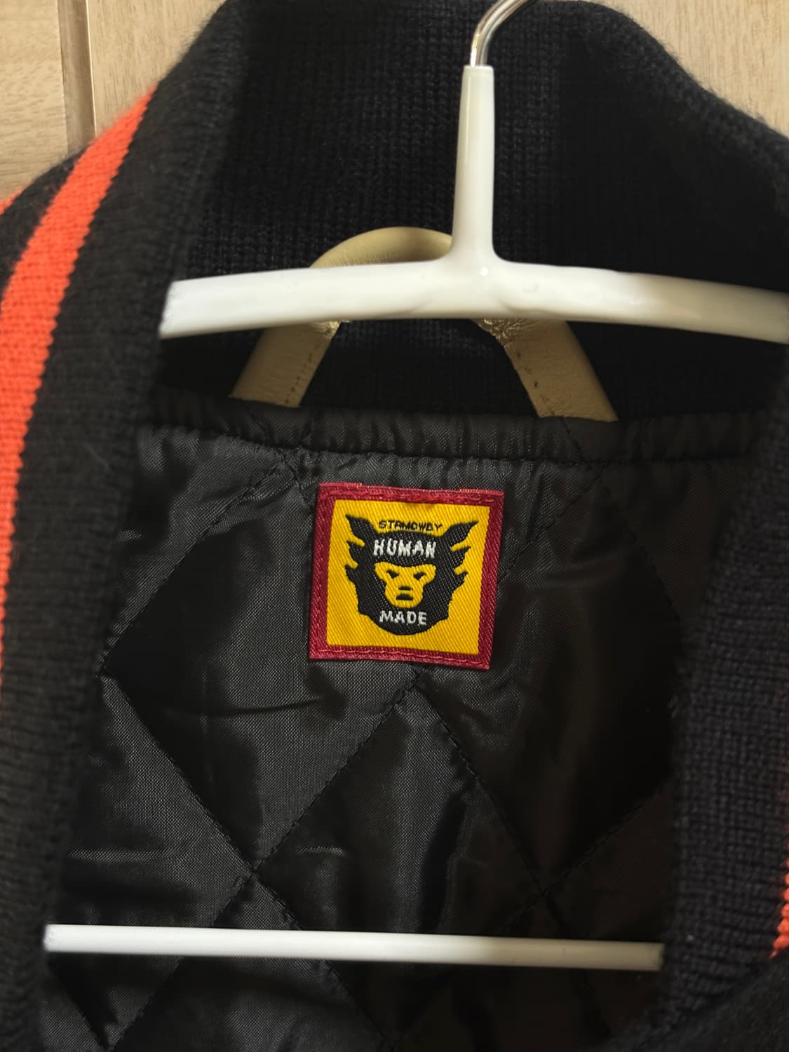 휴먼메이드 바시티 자켓 블랙 상품이미지4