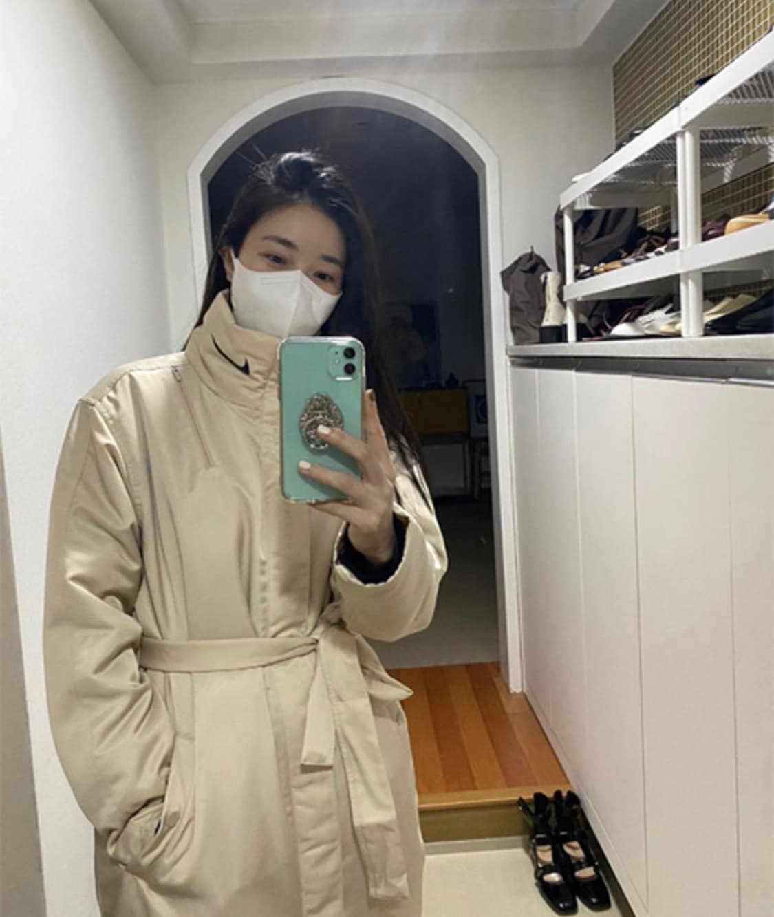 이해리 나이키 롱점퍼 XL 상품이미지1