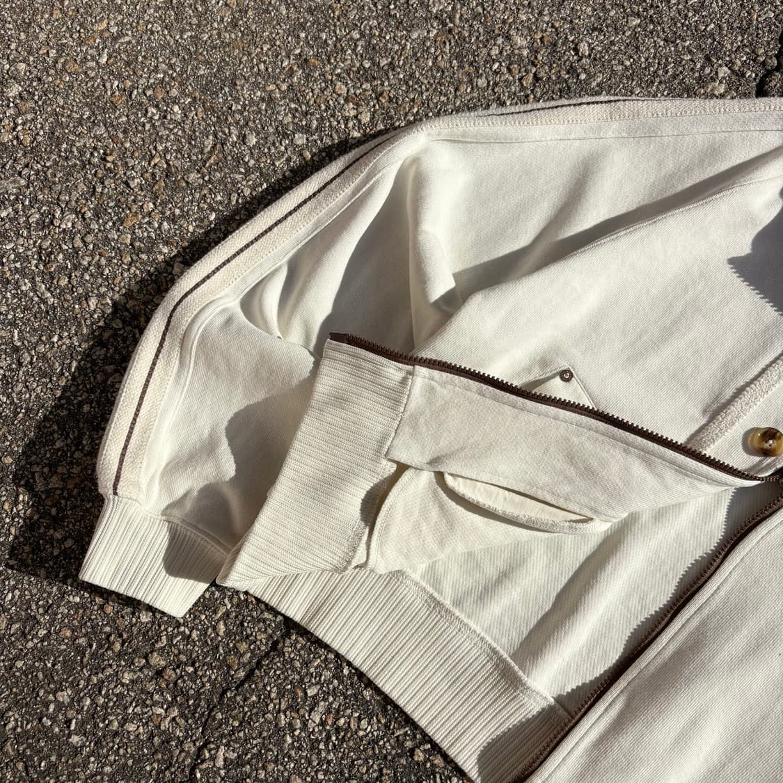 SATUR 로턴 루즈핏 크림 후드집업 상품이미지5