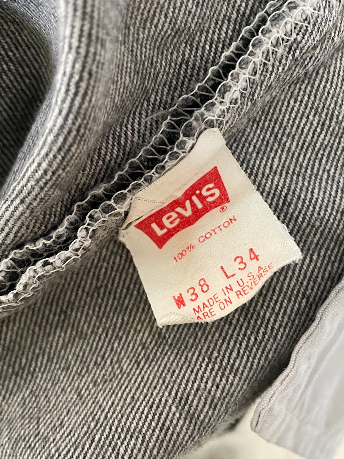 90s Levis 501 Black Denim(USA Made) 상품이미지10