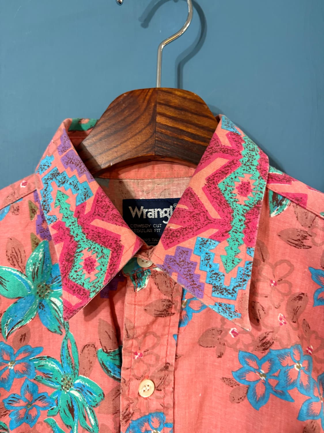 90‘s Wrangler Aztec pattern Shirt. 상품이미지2