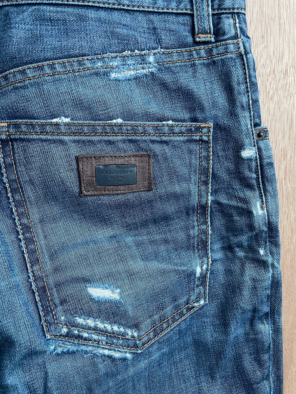 돌체앤가바나 데미지 데님 팬츠 상품이미지7
