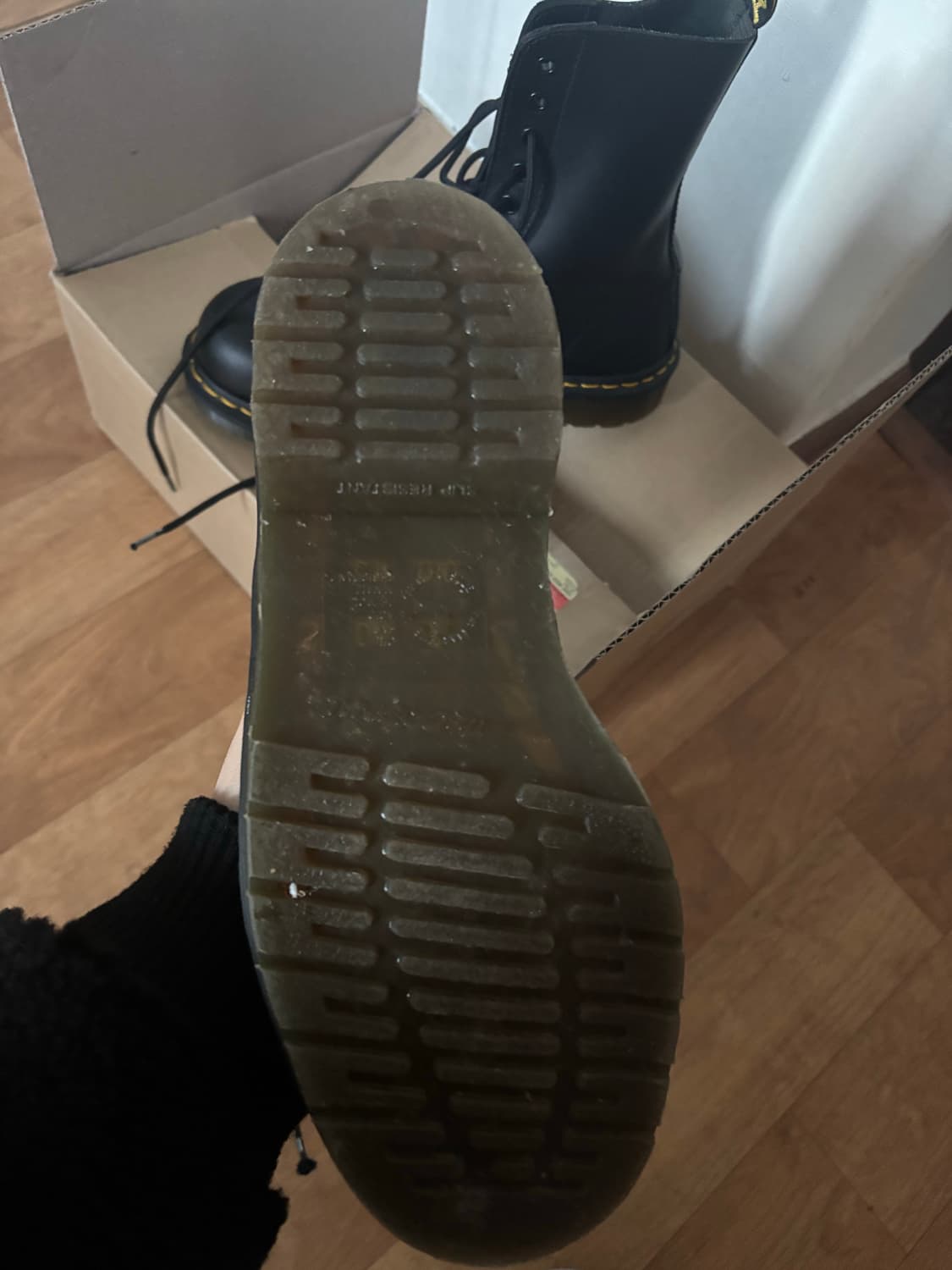 [UK7] 닥터마틴 1919 10홀 부츠  실착 5회 미만 상품이미지4