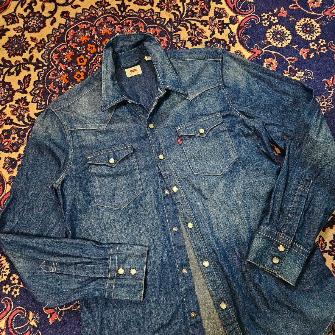 리바이스(Levis) 데님 웨스턴 셔츠 M size 상품이미지2