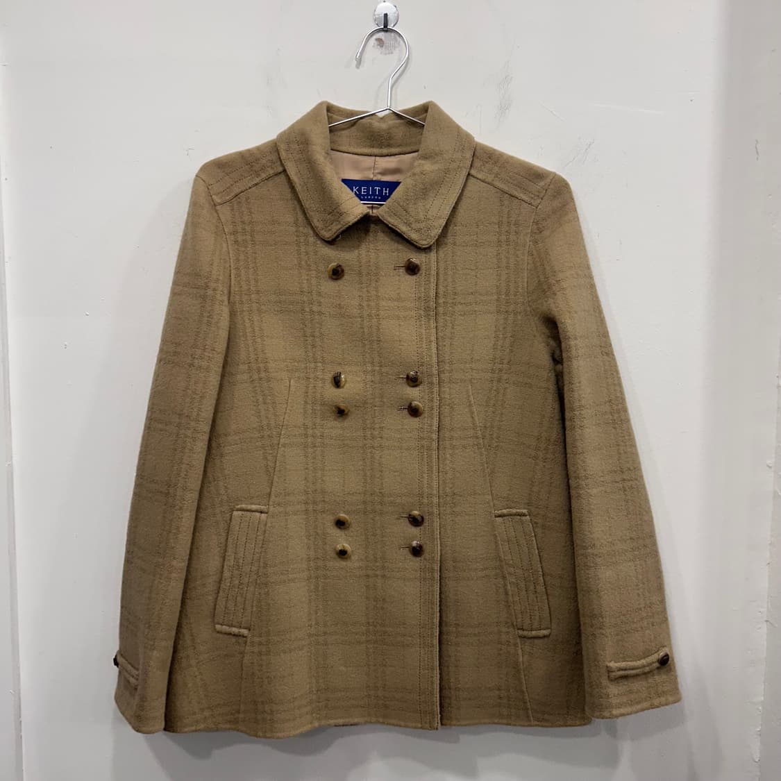 KEITH 런던 꾸레쥬 버튼 카라 울자켓 상품이미지2