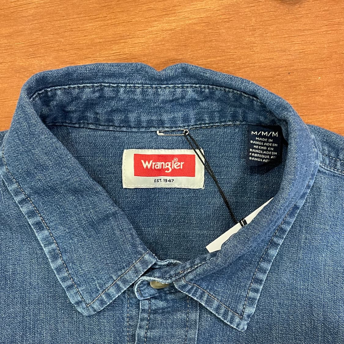 (M) Wrangler 랭글러 데님 셔츠 상품이미지6