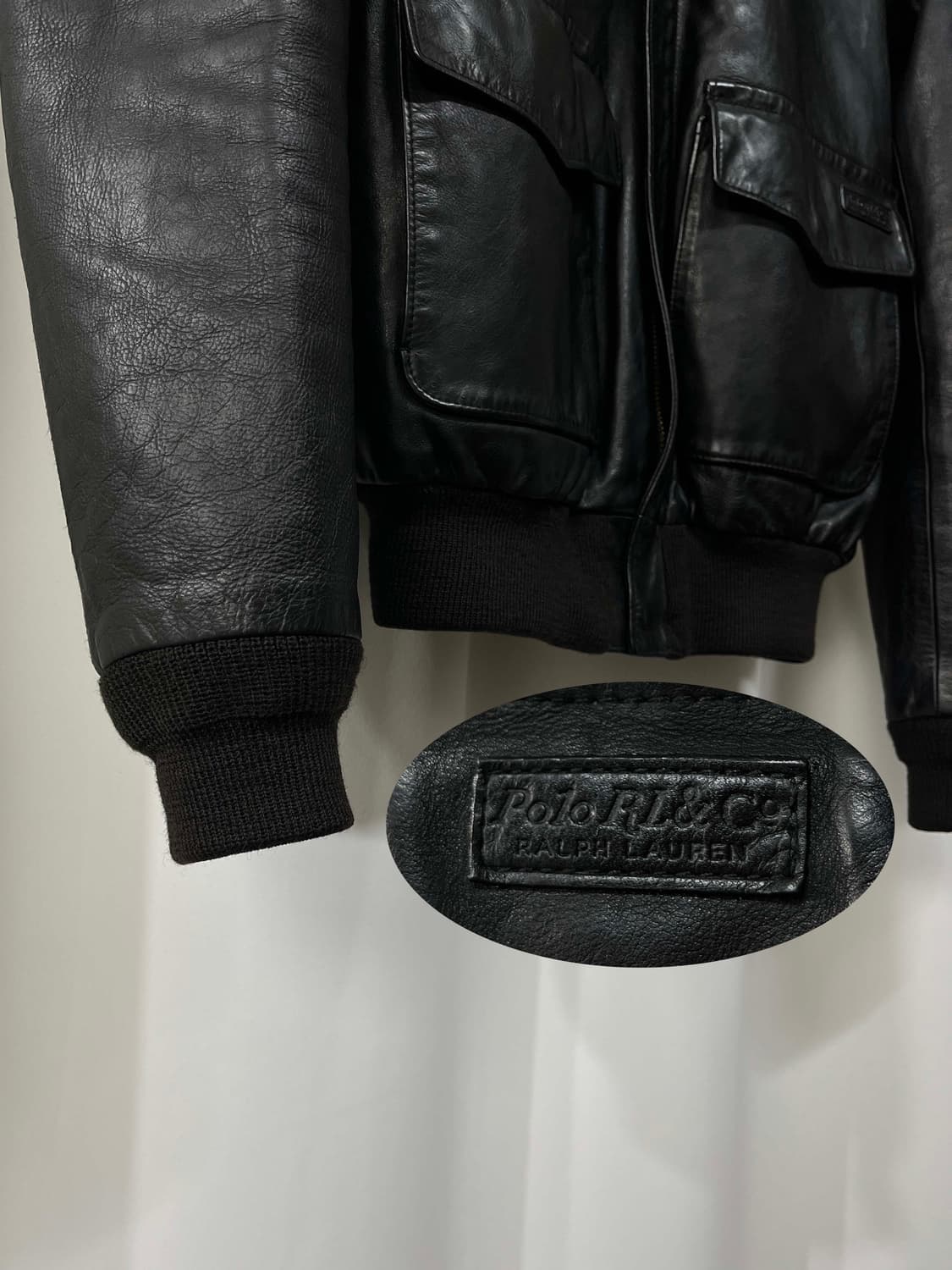 폴로 랄프로렌 카우하이드 A-2 플라이트 레더 봄버자켓 상품이미지5