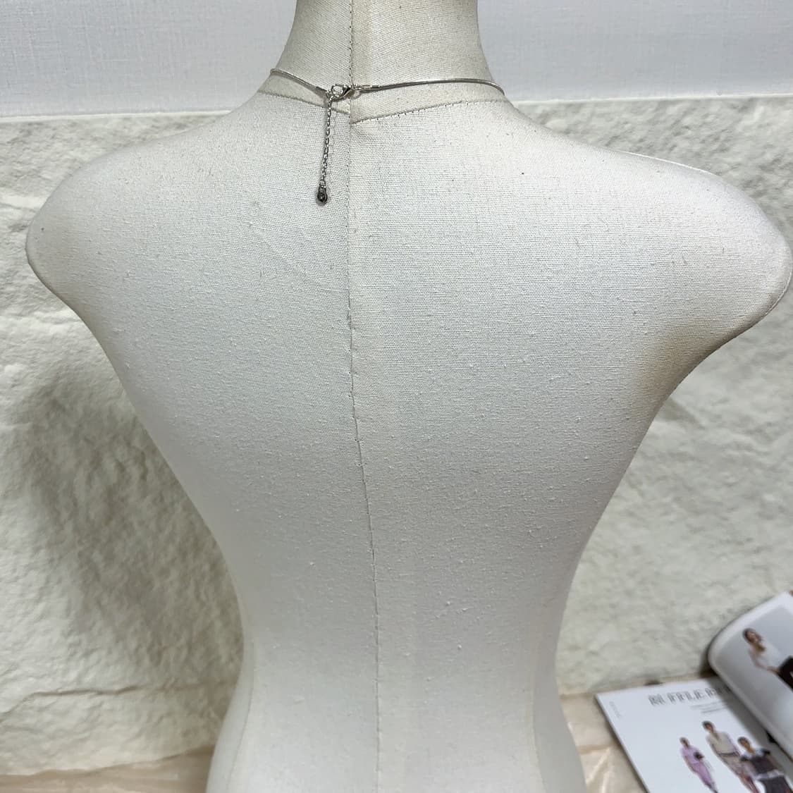 빈티지 나비 십자가 스네이크체인 목걸이 상품이미지3