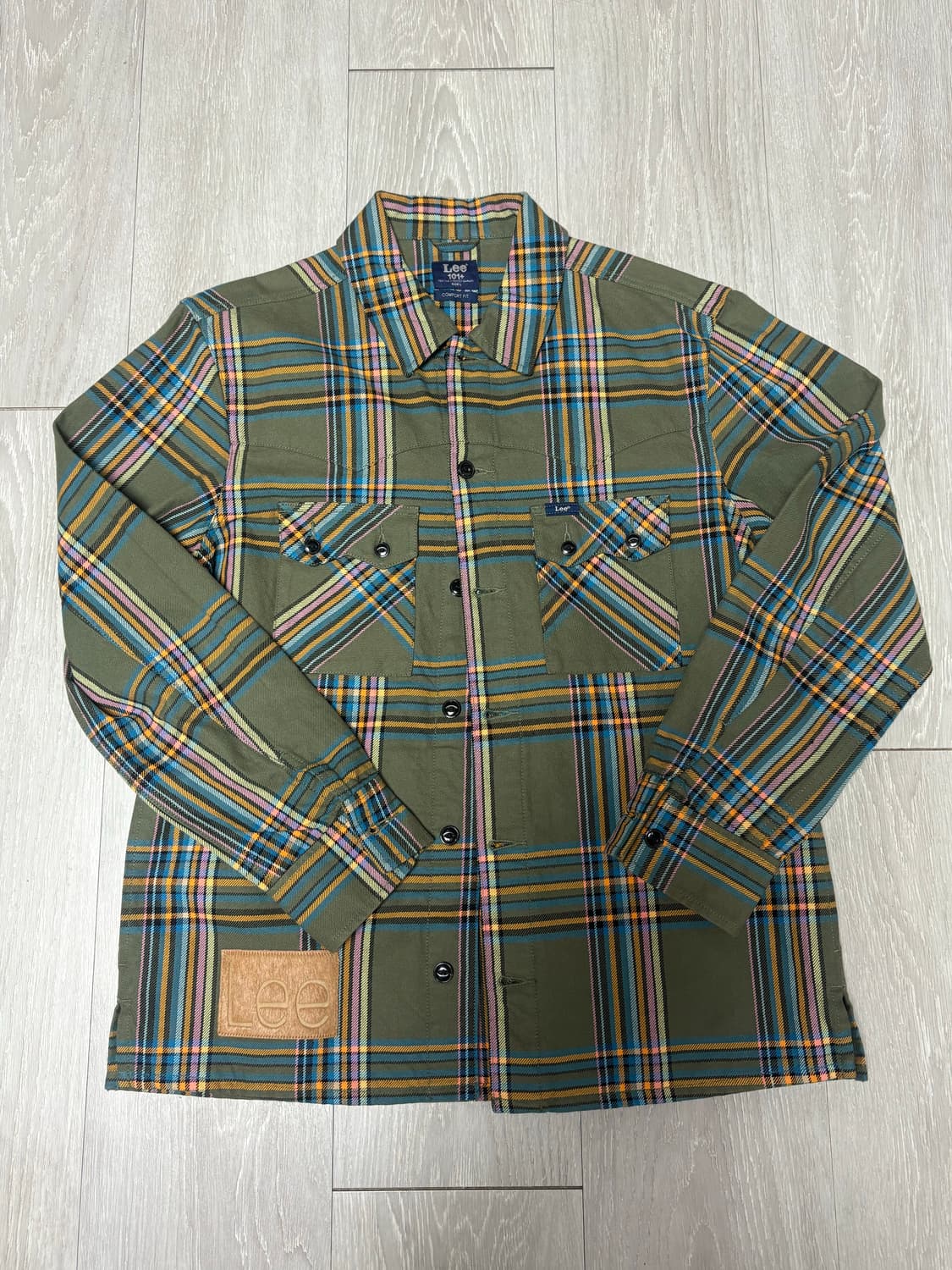 리 헤비코튼 로데오 체크 셔츠 자켓 상품이미지1