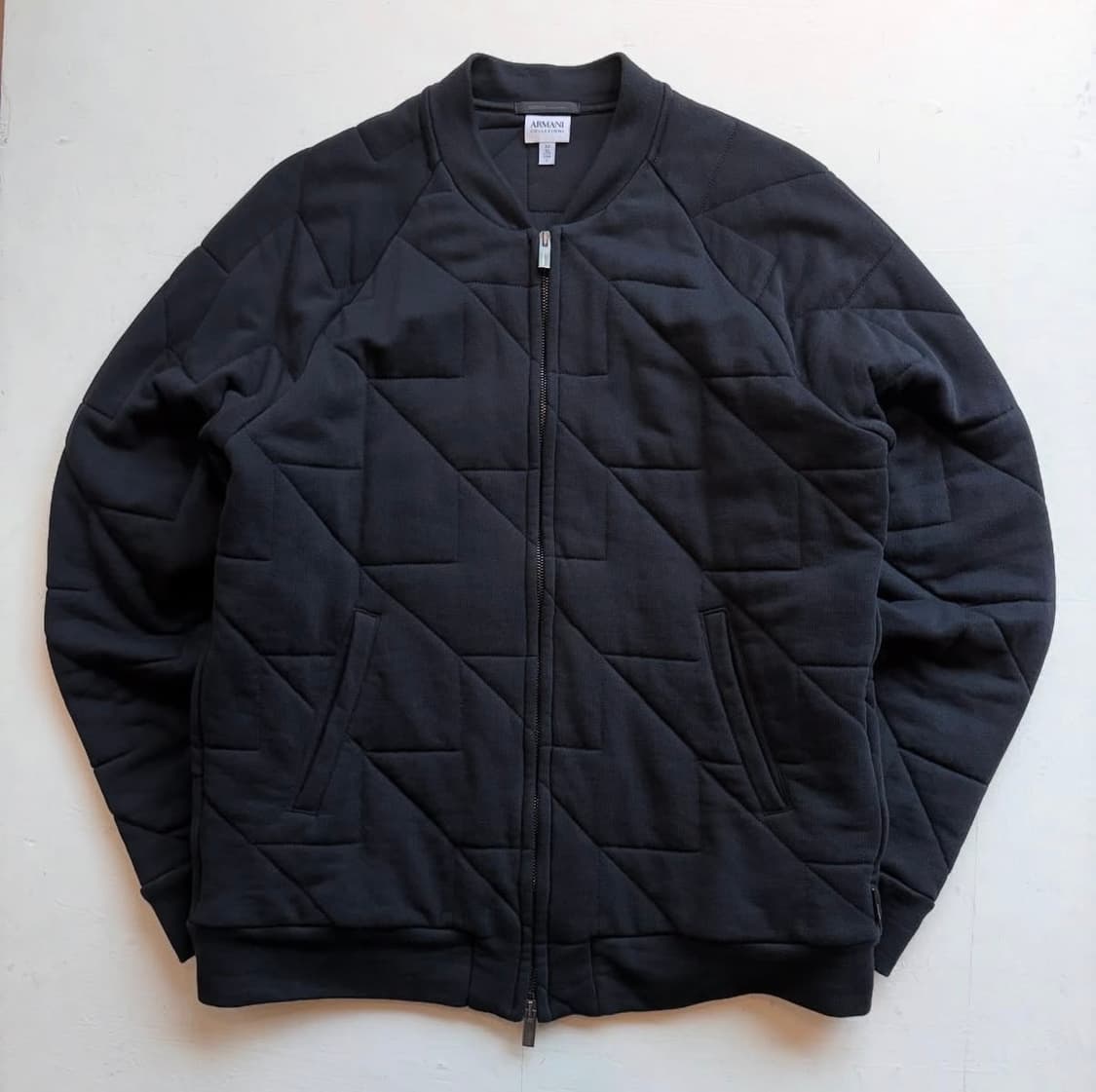 아르마니 꼴레지오니 퀼팅 봄버 재킷 상품이미지4