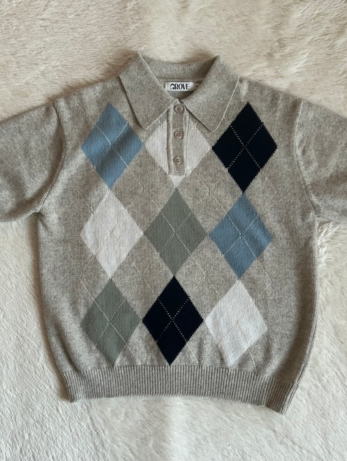 그로브 NIKO 니트 아이보리, 그레이 상품이미지6