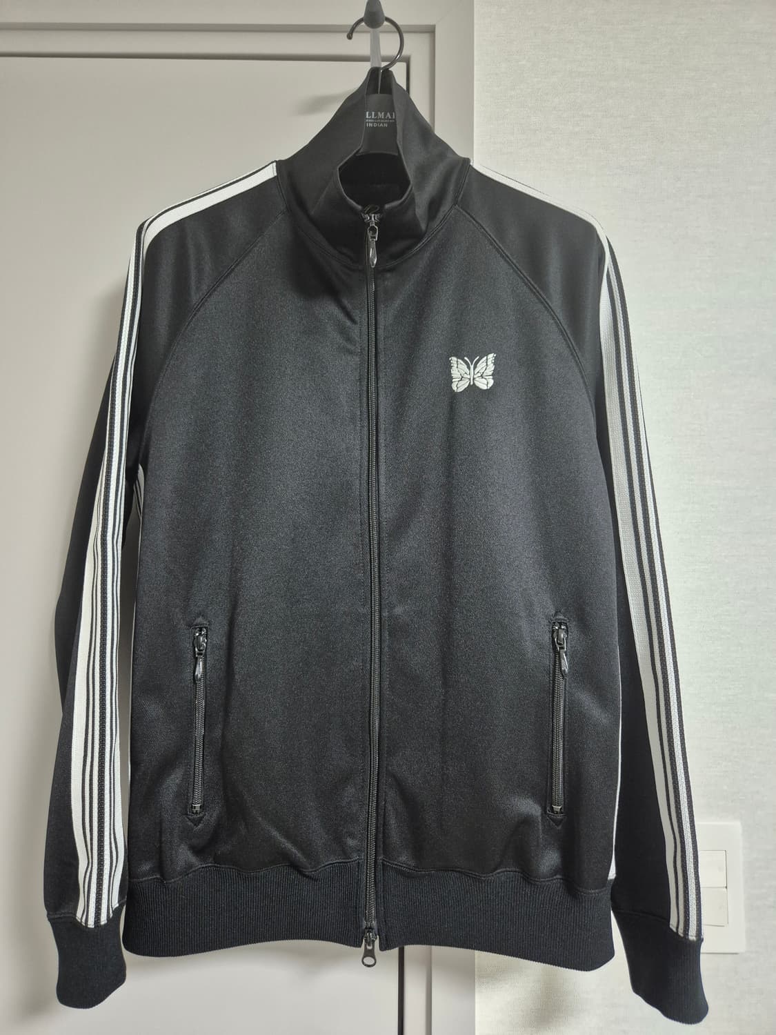 [M] 니들스 트랙 자켓 폴리 스무스 블랙 화이트 상품이미지1