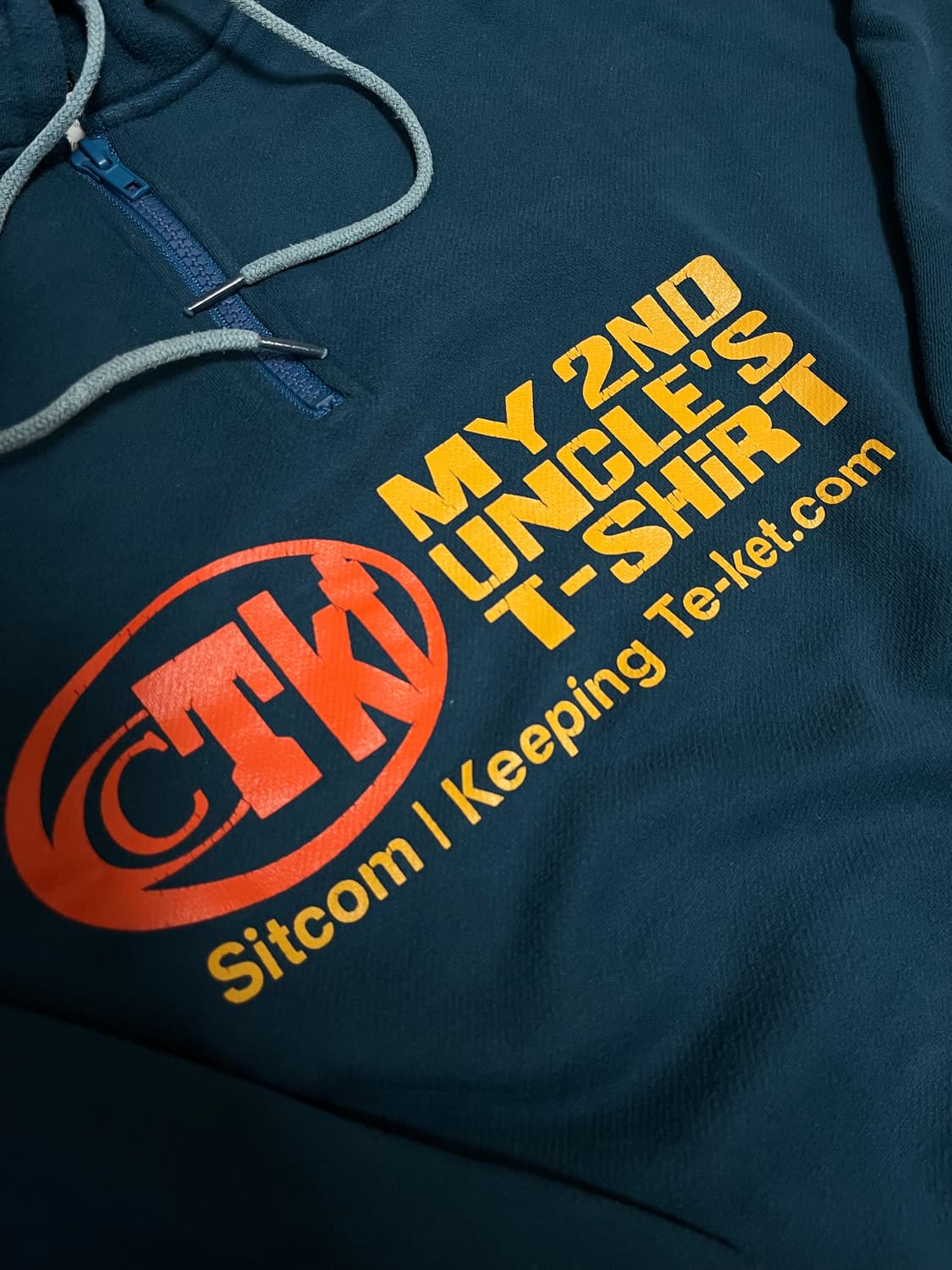 테켓 하프집업 맨투맨 블루그린 상품이미지2