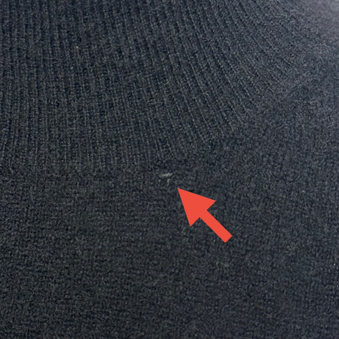 [캐시미어 100%] 블랙 반팔 하프넥 니트 M 상품이미지5