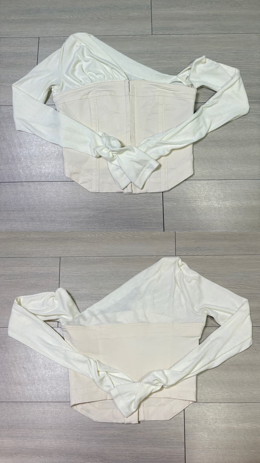 낫유어로즈 모니카 탑 베이지 S /남규리,이서 착용 상품이미지9