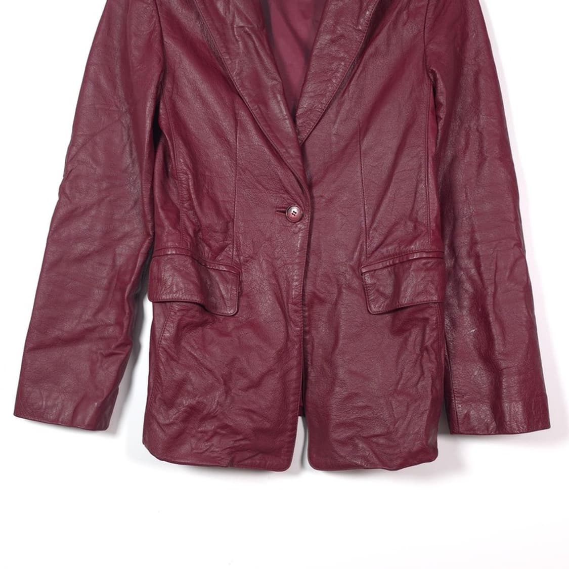 빈티지 우피 리얼 레더 테일러드 블레이저 55 상품이미지4