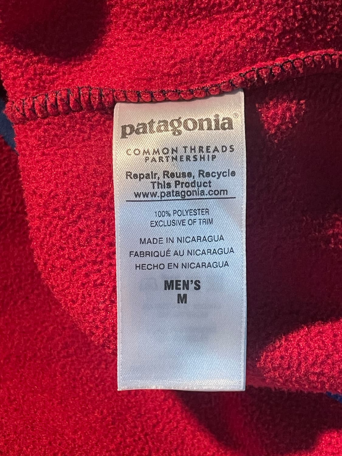 파타고니아 신칠라 레드네이비 M 상품이미지8