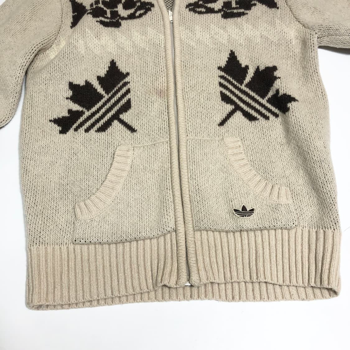 아디다스 코위찬 캐나다 니트집업 S 상품이미지5